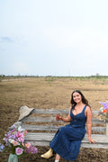 AJE May Denim Midi Dress - Size 12