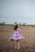 Innika Choo Lilac Layered Mini Dress - Size 10