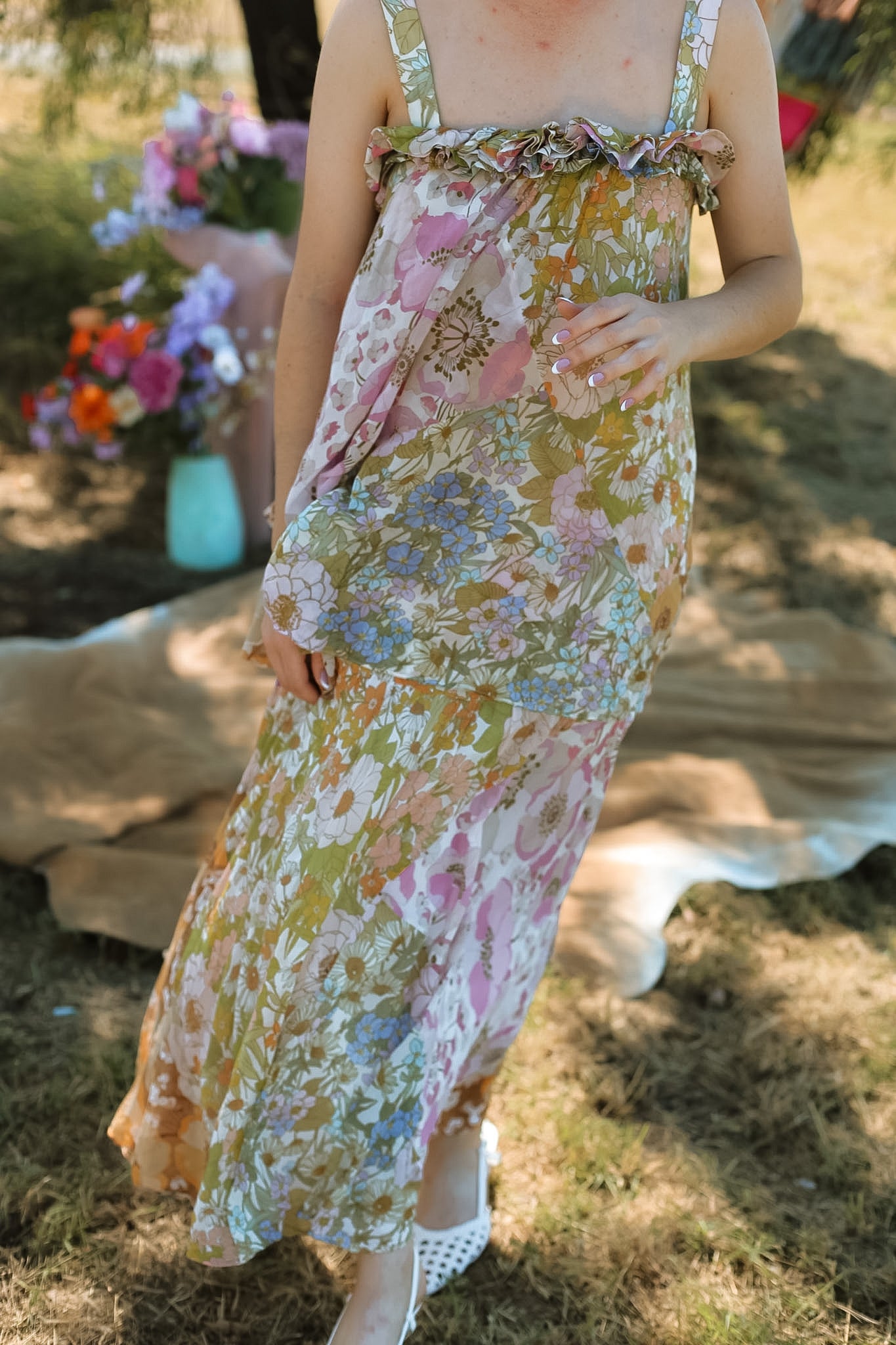 Zimmermann Floral super Eight Maxi Dress - Size 8