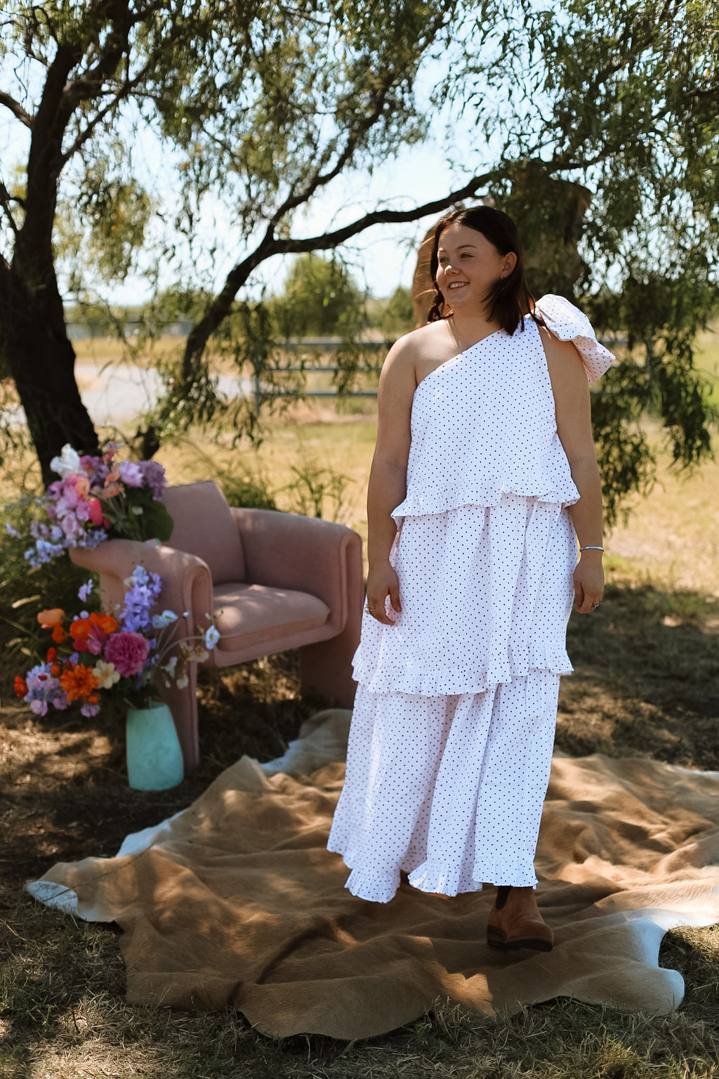 Binny Plum Pudding Maxi Dress - Size 8