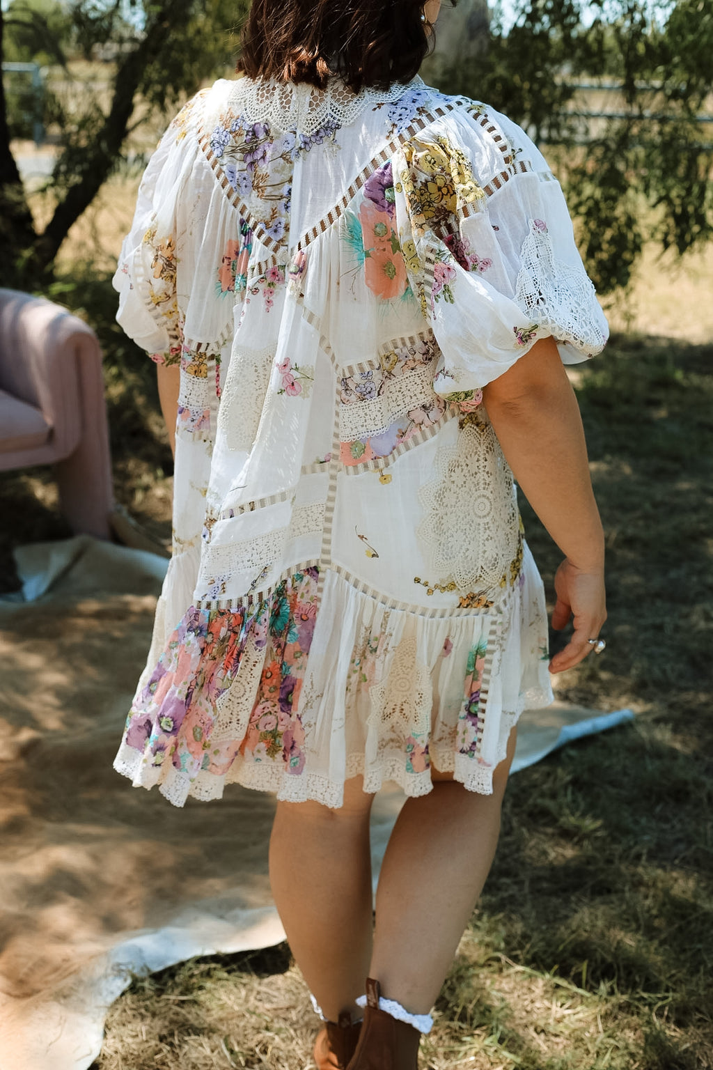 Zimmermann Jude Spliced Mini Dress - Size 10