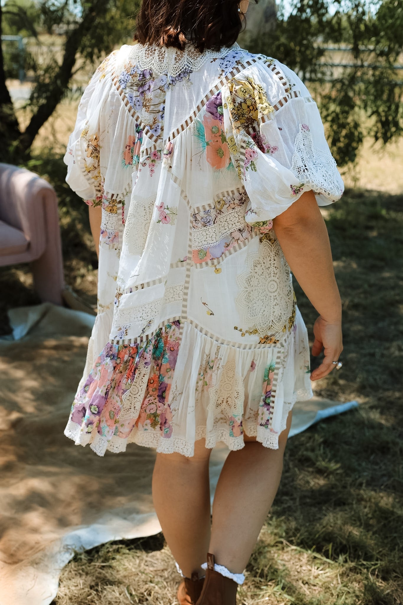 Zimmermann Jude Spliced Mini Dress - Size 10
