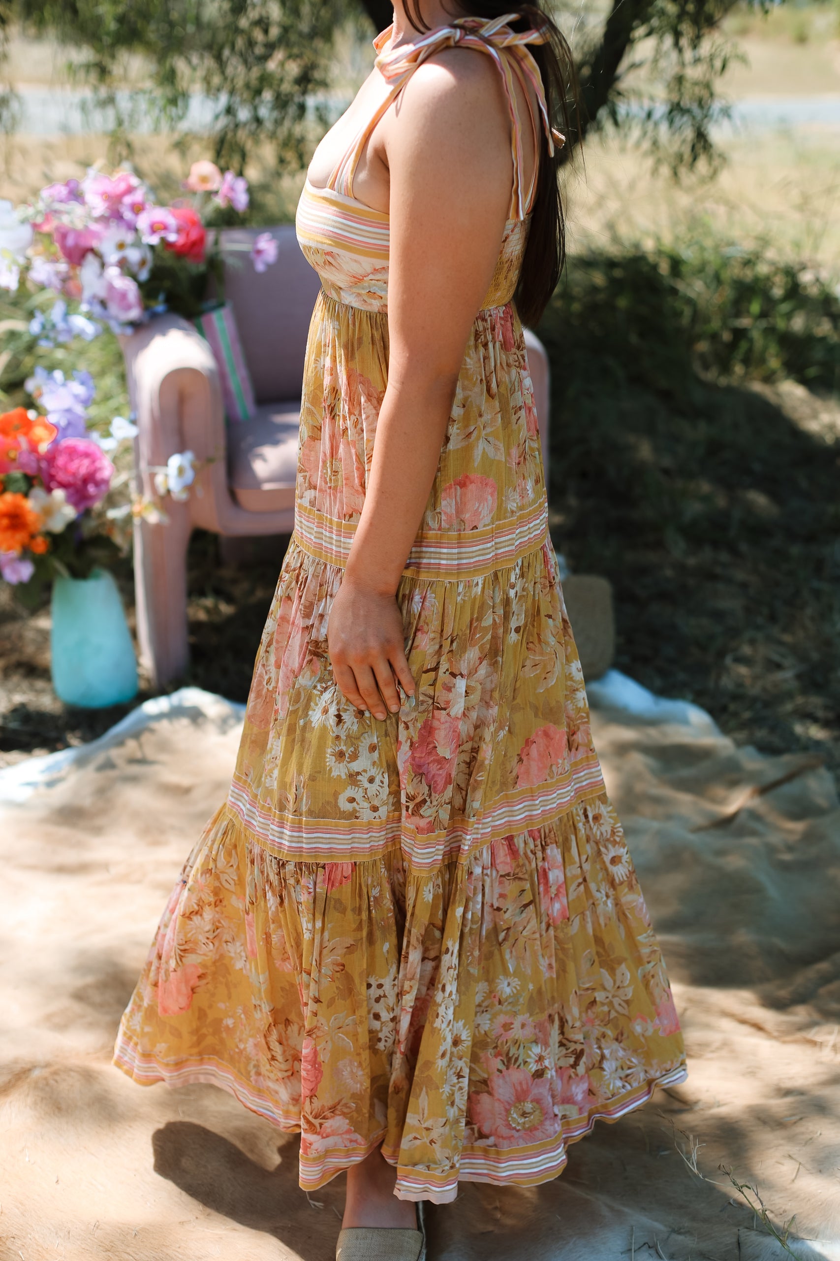 Zimmermann Pattie Tie Maxi Dress - Size 6