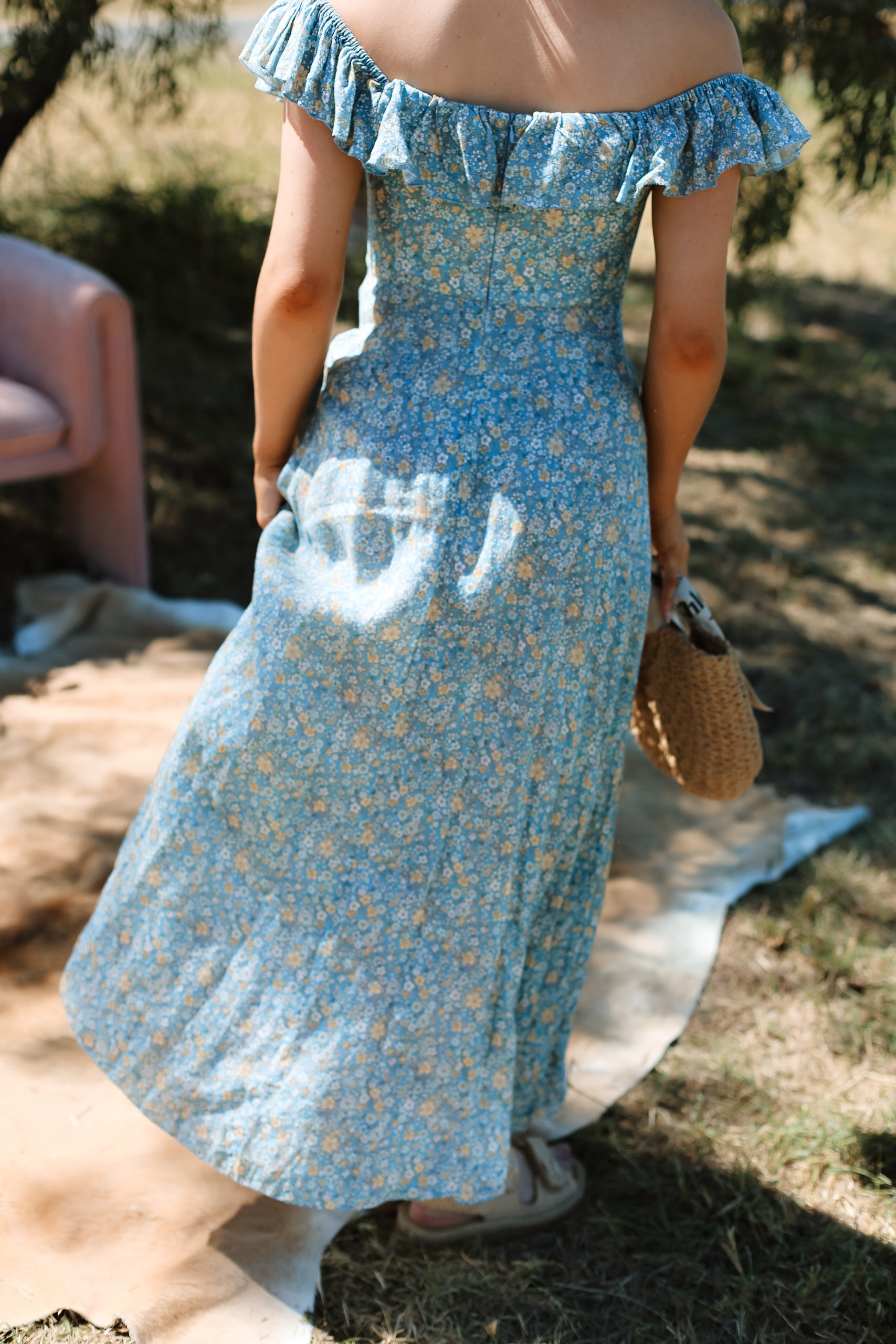 Zimmermann Cranaby Ruffle Floral Midi Dress - Size 8